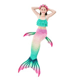 Kid Girl Mermaid Ariel Swimwear Bikini Holiday Masquerade Swimsuits