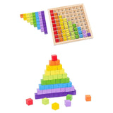 Montessori Educational Wooden Math Toys 99 Multiplication Table Math Arithmetic Teaching Aids