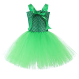 Kids Girls' Dress Party Dress Leaf Witch costume kids halloween custome Sleeveless Performance Special Occasion Mesh Elegant Fashion Beautiful Polyester Knee-length Party Dress Swing Dress Tulle Dress