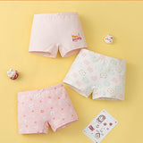 3 Pair/set  Kid Girl Indoor Animal Cute Cartoon Cotton Underwear