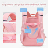 Kid Primary School Girls Lightweight Backpack Large Capacity Waterproof Schoolbags