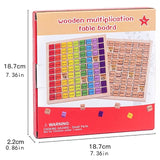 Montessori Educational Wooden Math Toys 99 Multiplication Table Math Arithmetic Teaching Aids