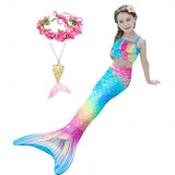 Kids Girls Five Piece Mermaid Swimwear Bikini Beach Summer Swimsuits