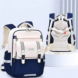 Kids Primary School Ergonomic Backpack Waterproof Large-capacity Schoolbag