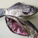 Simulation Fish-Shaped Pencil Case Waterproof Pencil Coin Purse