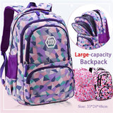 Student Boys Girls School Backpack Multicolor Multi-function Bookbags