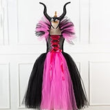 Book Week 2026 Kids Girls' Cosplay Dress Cosplay Custome Party Dress Solid Color Long Sleeve Performance Party Mesh Gothic Halloween Custome Maxi Party Dress Swing Dress Tulle Dress Summer