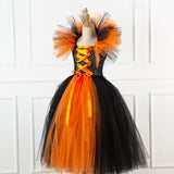 Book Week 2026 Kids Girls' Cosplay Dress Cosplay Custome Party Dress Solid Color Long Sleeve Performance Party Mesh Gothic Halloween Custome Maxi Party Dress Swing Dress Tulle Dress Summer