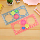Multi-function Puzzle Spirograph Geometric Ruler Drafting Tools For Students 3 Packs
