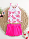 Kids Girls Swimsuit Outdoor Beach Coconut Vacation Sports Fashion Bathing Suits