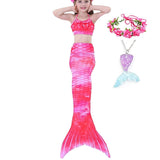Kids Girls Five Piece Mermaid Swimwear Bikini Beach Summer Swimsuits