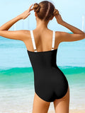 Kids Girls Swimsuit Outdoor Beach Vacation Fashion Patchwork Bathing Suits