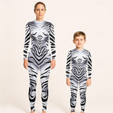 Family Matching Jumpsuit Halloween Print  Long Sleeve Pajamas Outfits