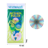 Multi-function Puzzle Spirograph Geometric Ruler Drafting Tools For Students 3 Packs