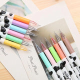12pcs/Set Colorful Cute Milky Kawaii Cow Design Gel Pens For Office School Home Gifts, Kids Friends And Students, Back to School Supply