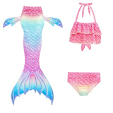 Kid Girl Mermaid Ariel Swimwear Bikini Holiday Masquerade Swimsuits
