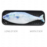 Simulation Fish-Shaped Pencil Case Waterproof Pencil Coin Purse