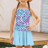 Kids Girls Swimsuit Outdoor Beach Mermaid Vacation Sports Fashion Bathing Suits