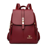 Kid Stylish Durable Elegant PU Leather Backpack for School and Travel