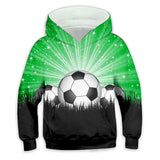 3-12Y Kid Boys Football Long Sleeve Casual Sports Cool Hoodie Pullover