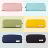 Pencil Cases Wear-Resistant Multifunction With Zipper Canvas for School Office Student