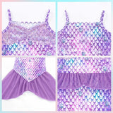 Kid Girl Mermaid Princess Theme Party Costume Cosplay Carnival Dresses