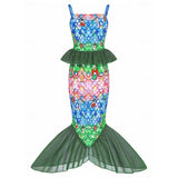 Kid Girl Mermaid Princess Theme Party Costume Cosplay Carnival Dresses