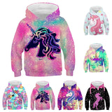 3-12Y Kids Girls Animal Casual Long Sleeve Cute Fall Multicolor Hoodie