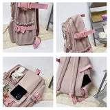 Kid Cute Transparent Backpack Waterproof Large Capacity Multi-Pocket Schoolbags