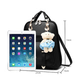 Kid Girl Backpack Large Capacity Leather Shoulder Bags Back to School Gift