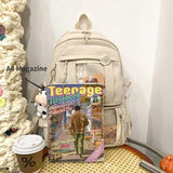 Kid Girls School Cartoon Adjustable Strap Waterproof Backpacks Back to School