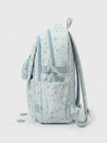 Kid Women Polyester Multi-Color Star Print Large Capacity Backpacks Schoolbags