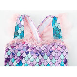 Kid Girl Mermaid Ariel Swimwear Bikini Swimsuits