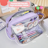 Kid Pencil Cases Large Capacity Pen Pouch Stationery Organizer Back to School
