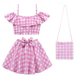 Kids Girl Swimwear Outdoor Beach Print Bathing SwimSuits