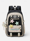Kid Macaron Polyester Backpack Large Capacity School Bag Backpacks