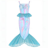 Kid Girl Mermaid Princess Theme Party Costume Cosplay Dresses