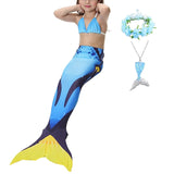 Kids Girls Five Piece Mermaid Swimwear Bikini Beach Summer Swimsuits