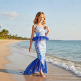 Kid Girl Mermaid Princess Theme Party Costume Cosplay Carnival Dresses