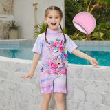 Kids Girls Swimsuit Outdoor Party Unicorn  Fashion Bathing Suits