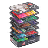 180 Pcs Professional Colored Pencils Drawing Pencils Tin Box Package