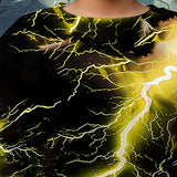 4-12T Kid Halloween Boys 3D Lightning Spring Fall Fashion Sweatshirt