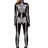Family Matching Halloween Jumpsuit Skull Pattern Long Sleeve Pajamas Outfits