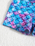 Kids Girls Swimsuit Outdoor Beach Mermaid Vacation Sports Fashion Bathing Suits