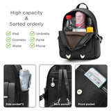 Kid Girl Backpack Large Capacity Leather Shoulder Bags Back to School Gift