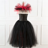 Book Week 2026 Kids Girls' Cosplay Dress Cosplay Custome Party Dress Solid Color Long Sleeve Performance Party Mesh Gothic Halloween Custome Maxi Party Dress Swing Dress Tulle Dress Summer