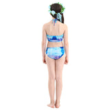 Kids Girls Three Piece Mermaid Swimsuits Bikini Beach Swimwear