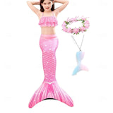 Kids Girls Five Piece Mermaid Swimwear Bikini Beach Summer Swimsuits