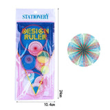 Multi-function Puzzle Spirograph Geometric Ruler Drafting Tools For Students 3 Packs