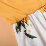 Family Matching Mommy and Me Tie Dye Sunflower Sleeveless Midi Dresses